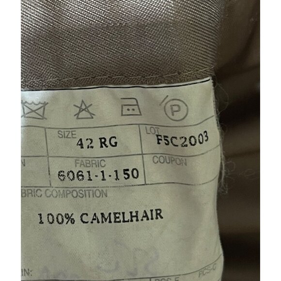 VTG JoS. A. Bank Camel Hair Sport Coat Blazer 42 Reg Brown Men's - Picture 7 of 8